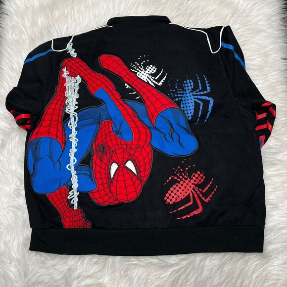 JH DESIGN YOUTH SPIDERMAN JACKET SIZE 2XL 13-14 WALL CRAWLER SPIDER-MAN - Picture 5 of 7